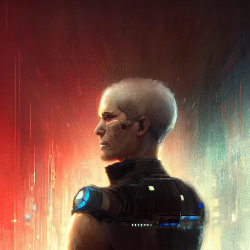 Prompt: wintermute, neuromancer, hal, evil a. i., cyberpunk, painted by stanley lau, painted by greg rutkowski, painted by stanley artgerm, digital art, trending on artstation