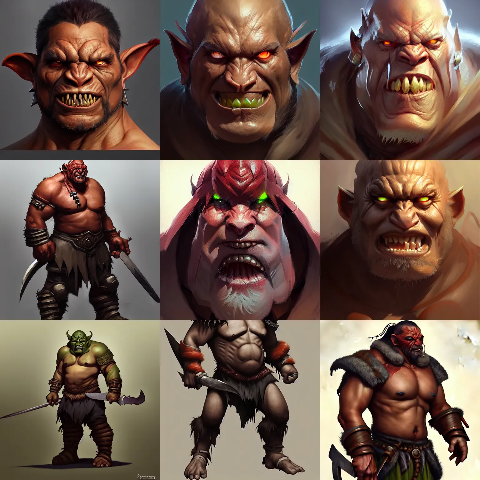 Prompt: character concept art of character concept art of an orc warrior | | distinct - fine, key visual, realistic shaded perfect face, fine details by stanley artgerm lau, wlop, rossdraws, james jean, andrei riabovitchev, marc simonetti, sakimichan, and jakub rebelka, trending on artstation