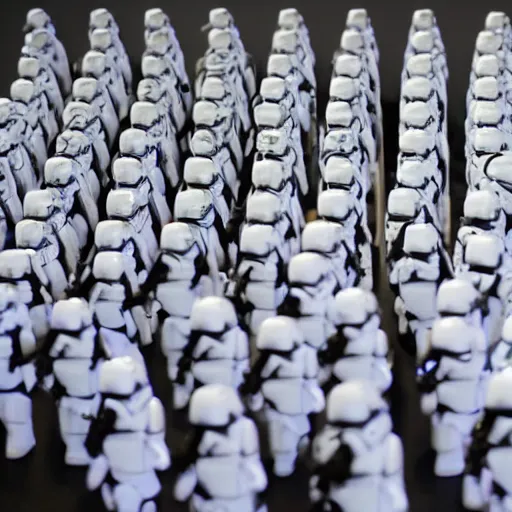 Prompt: Hillary Clinton standing in front of an army of stormtroopers, ultradetailed award winning masterpiece trending on artstation, 8k