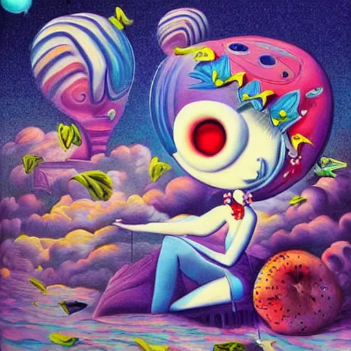 Image similar to pop surrealism art