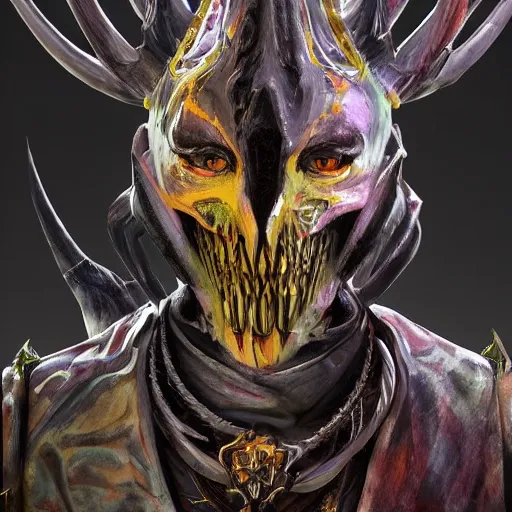 Image similar to scary portrait of a drukhari, rendered unreal engine 5, oil colour, menacing, extremely high detail, realistic shading