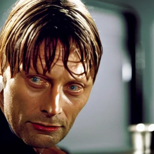 Image similar to Mads Mikkelsen starring in Pulp Fiction