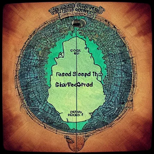 Image similar to “a fantasy map to Sleepland, tired, bed, sleep”