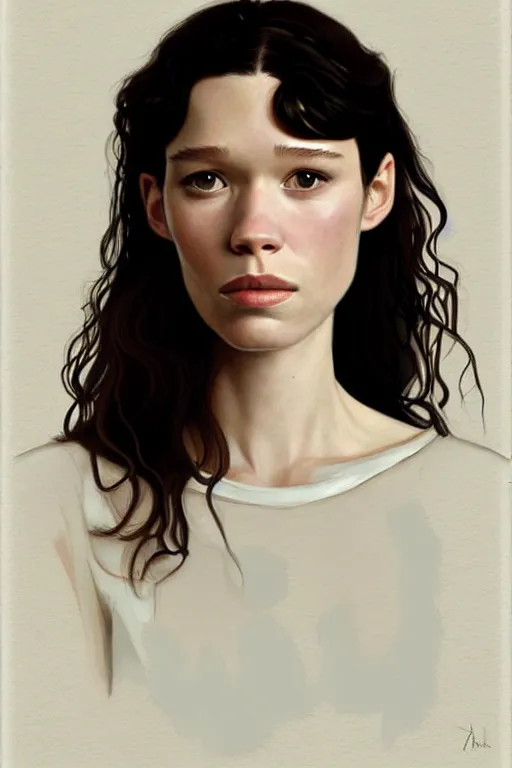 Image similar to an masterpiece gallery artwork by Phil noto of Astrid berges frisbey