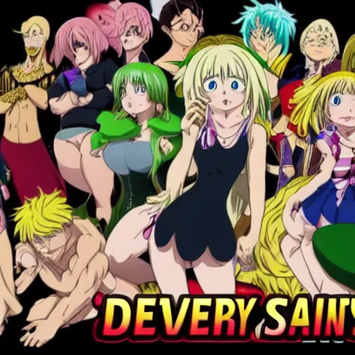 Image similar to seven deadly sins personified