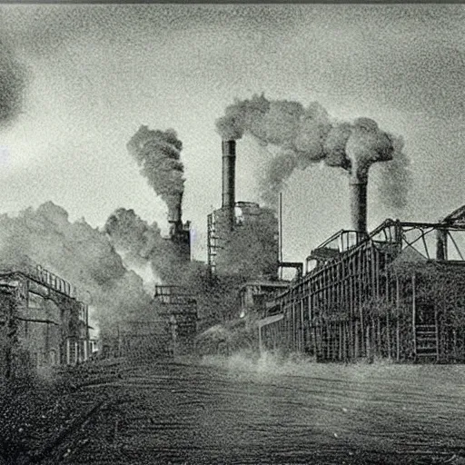 Image similar to industrial revolution smoke