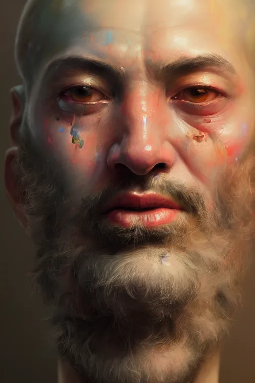 Image similar to ultra detailed close up facial portrait of david fane, extremely detailed digital painting, in the style of fenghua zhong and ruan jia and jeremy lipking and peter mohrbacher, mystical colors, rim light, beautiful lighting, 8 k, stunning scene, raytracing, octane, trending on artstation