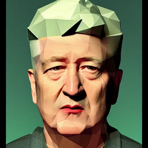 Prompt: david lynch low poly nintendo 64 portrait