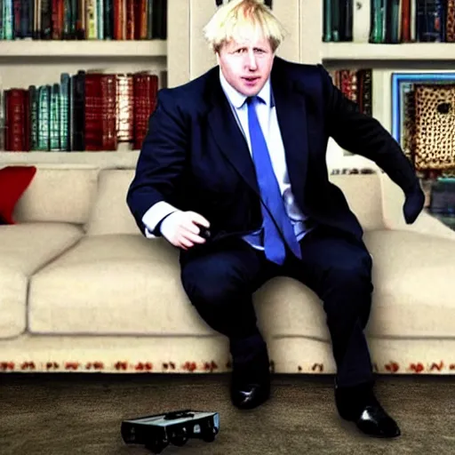 Image similar to Boris Johnson in style of playstation 2 graphics