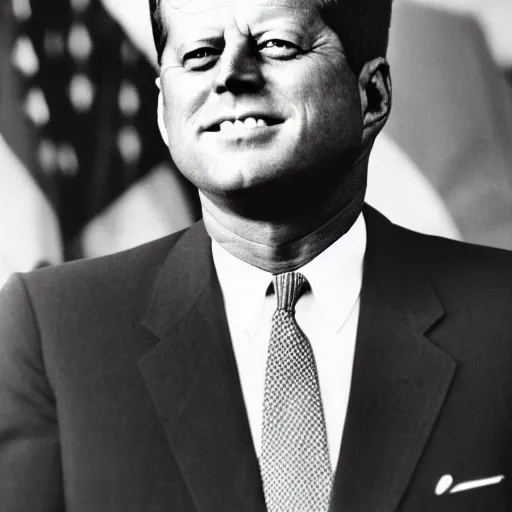 Prompt: the bits of John F Kennedy put back together again