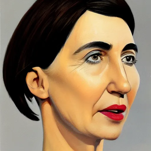 Prompt: maia sandu hyperrealistic, style of george stundentesti