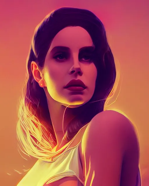 Prompt: portrait of lana del rey as a cyborg. intricate abstract. intricate artwork. by tooth wu, wlop, beeple, dan mumford. octane render, trending on artstation, greg rutkowski very coherent symmetrical artwork. cinematic, hyper realism, high detail, octane render, 8 k, iridescent accents