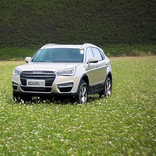 Image similar to Haval in middle of green field