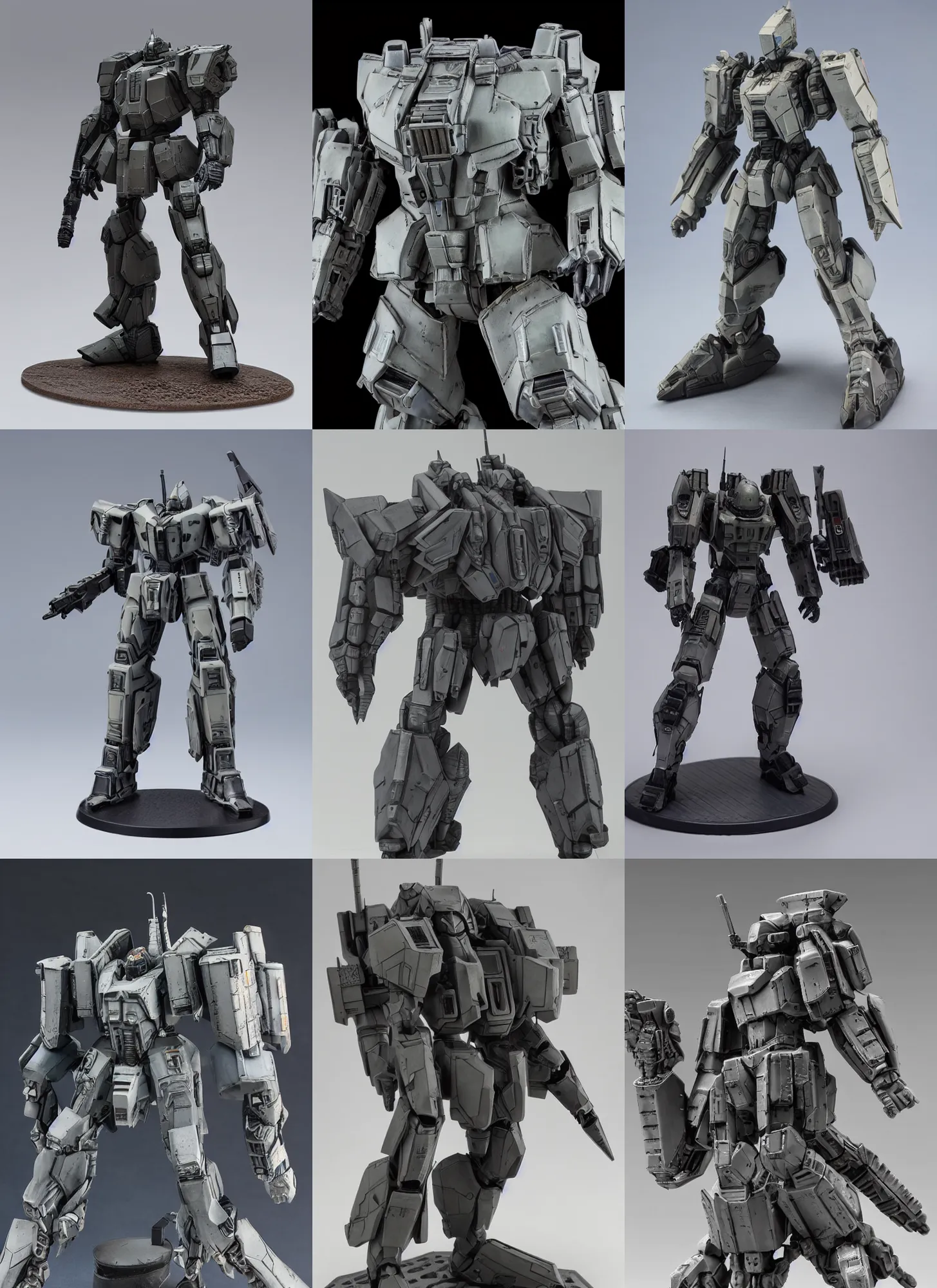 Prompt: 8 0 mm resin detailed miniature of a armored core v, full body, logo, textured base ; product introduction photos, 4 k, view from front
