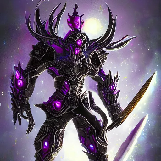 Image similar to closeup fantasy art of a void knight by kotaro chiba