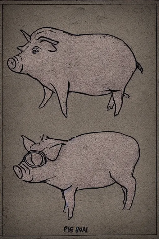 Prompt: “Pig Diagram”