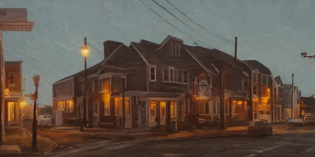 Image similar to Jamestown Rhode Island, cinematic lighting, detailed oil painting, hyperrealistic, 8k