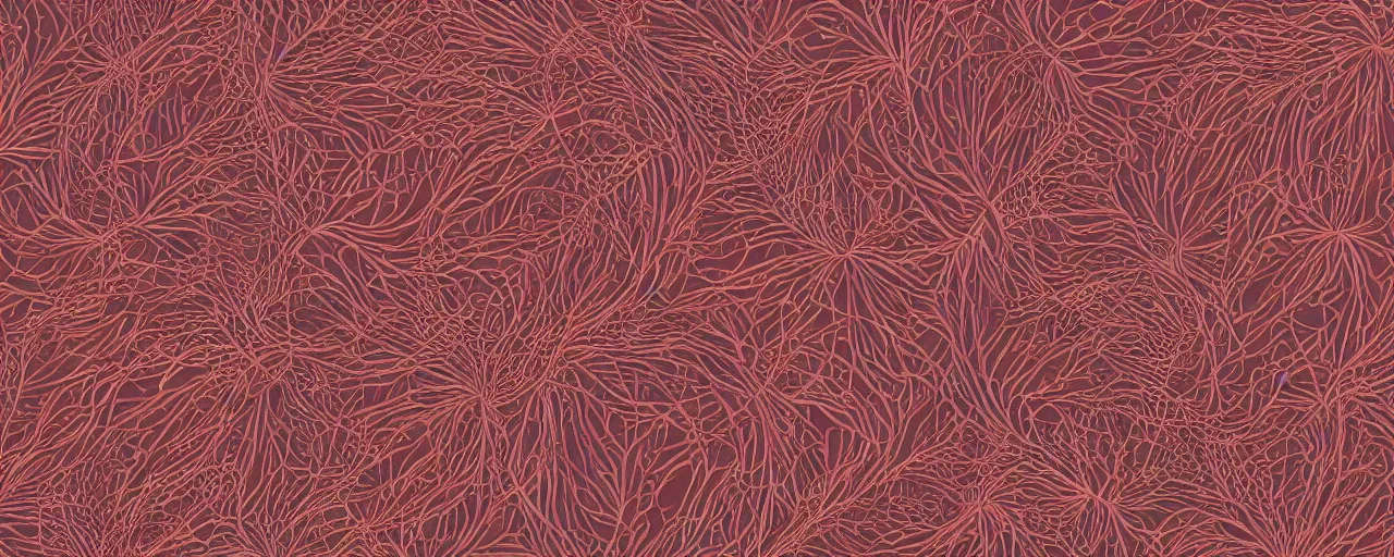 Image similar to an organic biomemetic wallpaper based on coral