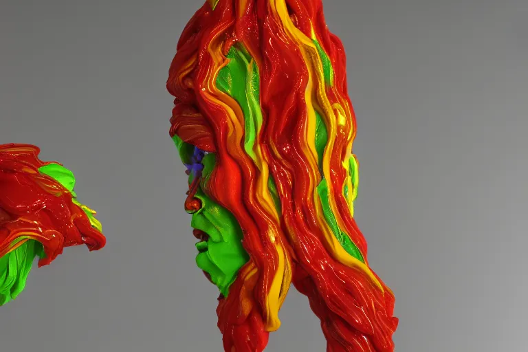 Image similar to Painful pleasures by Lynda Benglis, octane render, 4k, 8k