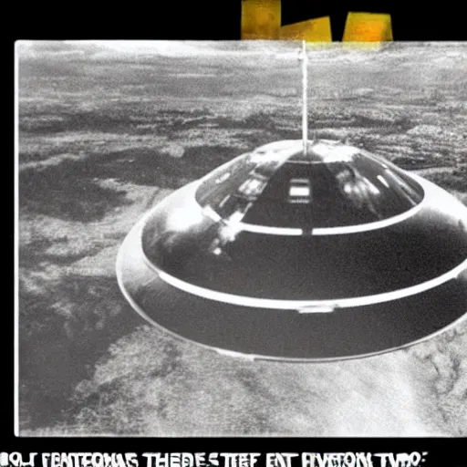 Image similar to old footage of a ufo