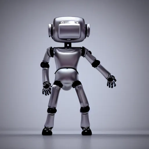 Image similar to a dancing robot. vray. artstatiom