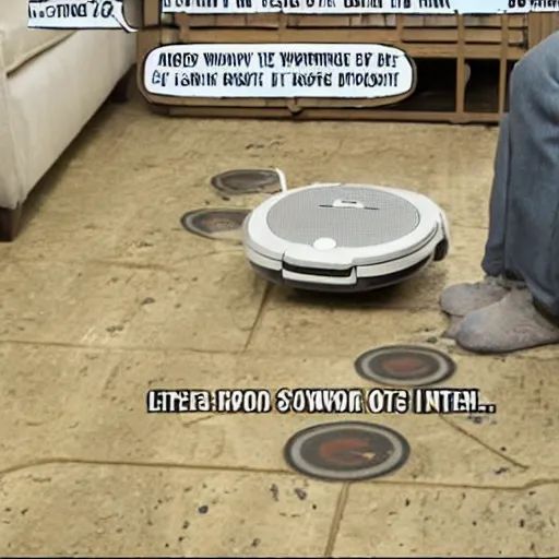 Prompt: two time poor mudcrabs invest in a Roomba