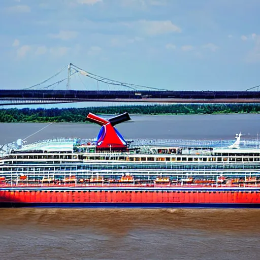 Image similar to Carnival cruise ship on the Mississippi river