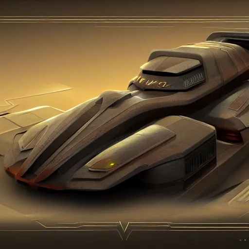 Image similar to a dwarven sportscar, retrofuturist, artdeco, artstation, digital art, high quality, realistic