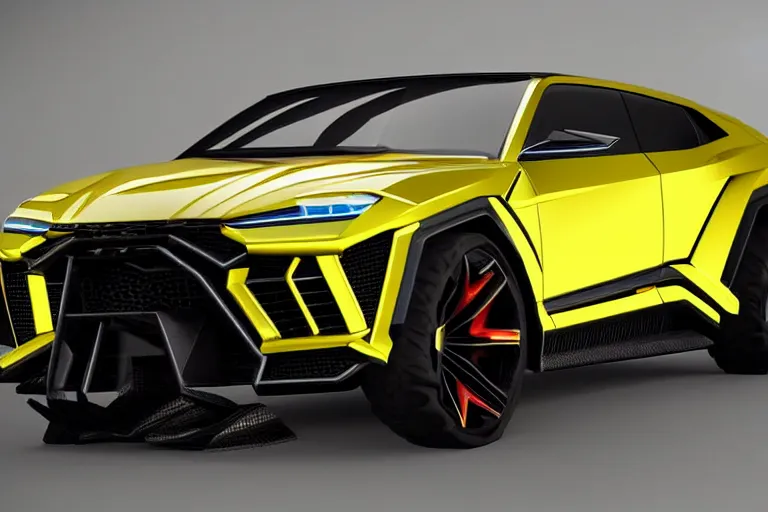 Lamborghini URUS - Cartoon Design