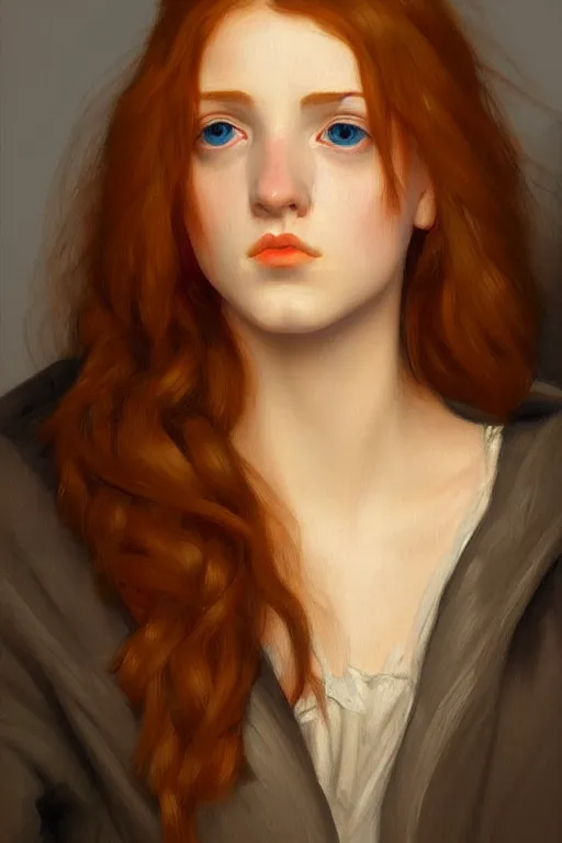 Image similar to poor girl, painting by rossetti detailed art, artstation