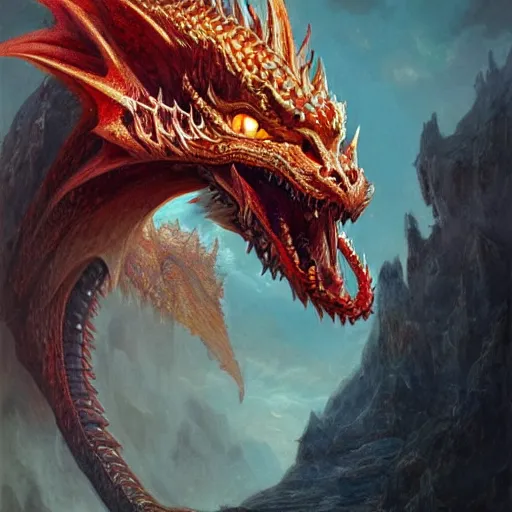 Image similar to artstation concept of a cute dragon, adorable dragon breathing out visably, smooth chinese dragon, big eyes, bright colorful, hyperdetailed, artstation trending, world renowned artists, worth 1 0 0 0. com, historic artworks society, antique renewel, cgsociety, by greg rutkowski, by gustave dore, deviantart