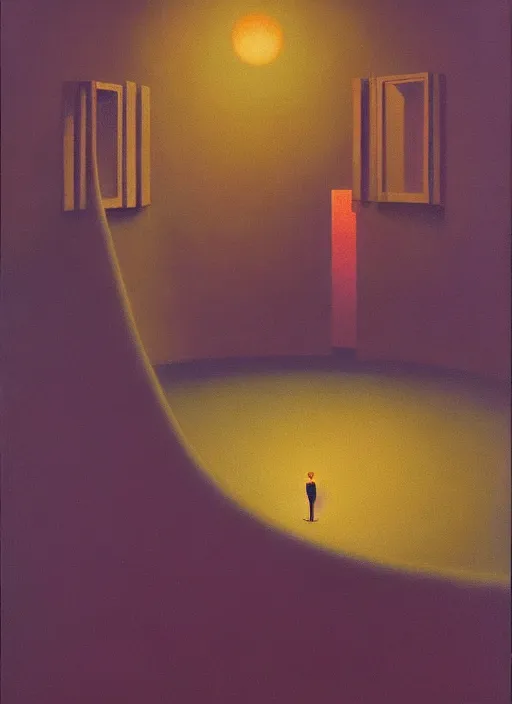 Image similar to optimal sphere packing, Edward Hopper and James Gilleard, Zdzislaw Beksinski, Mark Ryden, Wolfgang Lettl highly detailed, hints of Yayoi Kasuma, Odilon Redon. Drexler