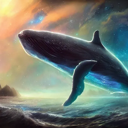 Prompt: eyes! space magical whale with multiple eyes, eyes!, eyes!, eyes!, eyes!, eyes!, eyes, galaxy whale, epic fantasy style art, galaxy theme, by Greg Rutkowski, hearthstone style art, 99% artistic