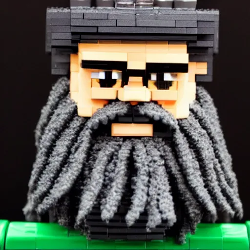 Image similar to the philosopher Edmund Husserl made out of Legos, photo realistic