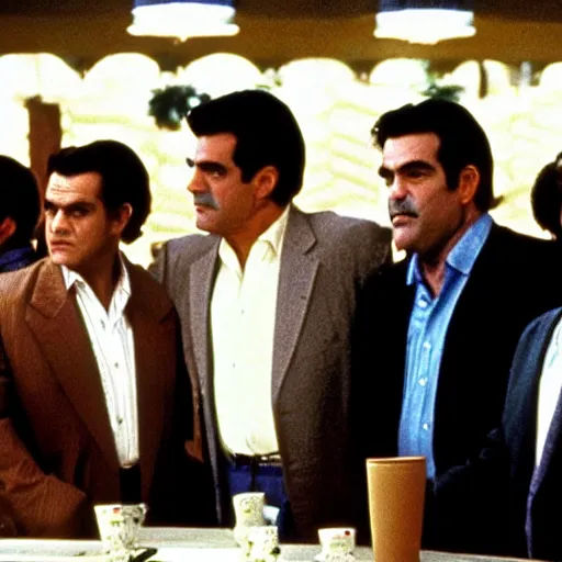 Prompt: movie poster film still of goodfellas with the cast of seinfeld