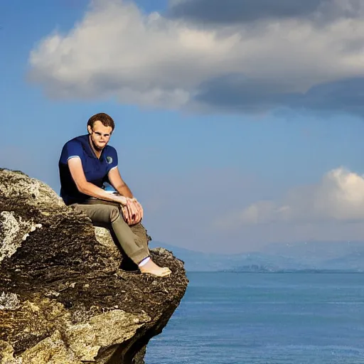 Prompt: a portrait of a macron in a scenic environment by tan shaun