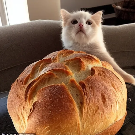 Image similar to bread cat