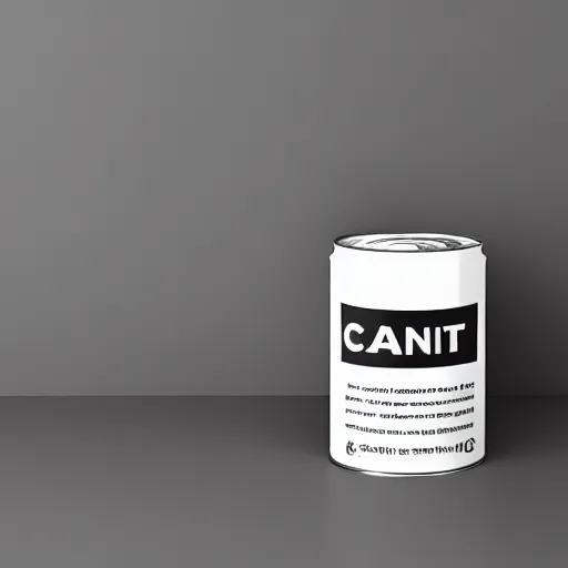 Image similar to can of paint, minimal, modern