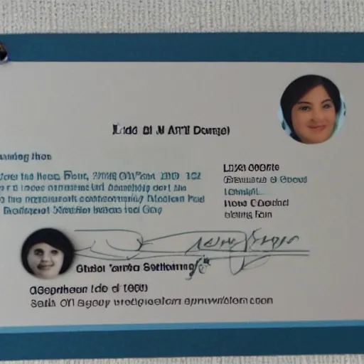 Image similar to id card