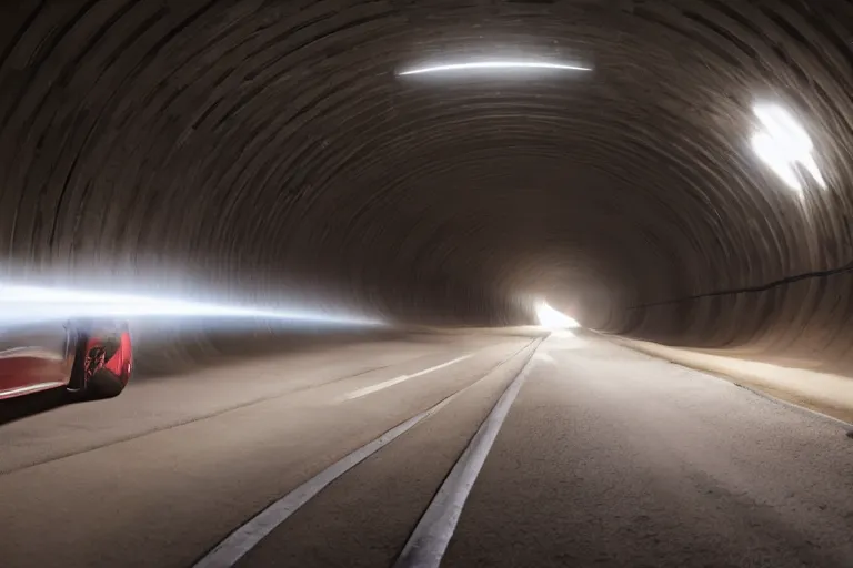 Image similar to elon musk tunneling his way to china, cinematic lighting
