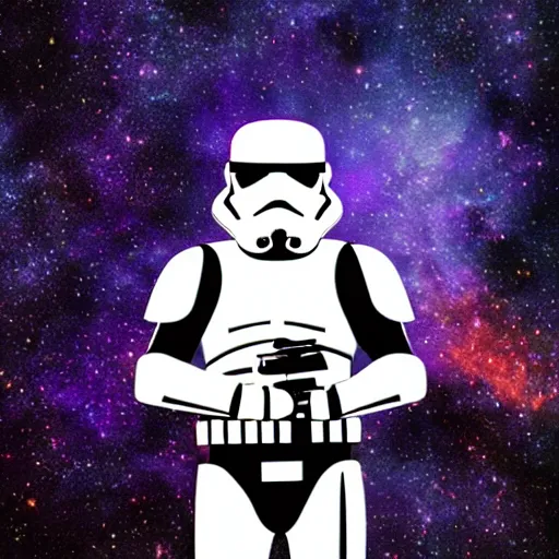 Image similar to galaxy stormtrooper