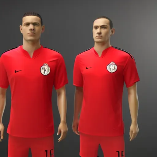 Image similar to SC Internacional soccer jersey, realistic, 4k, uhd, real life