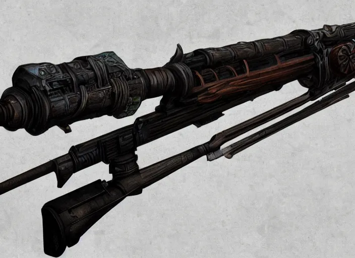 Image similar to an arcane rifle, artstation, intricate