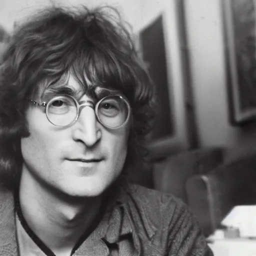 Prompt: john lennon when he was 2 4, hd, intricate detail, realistic