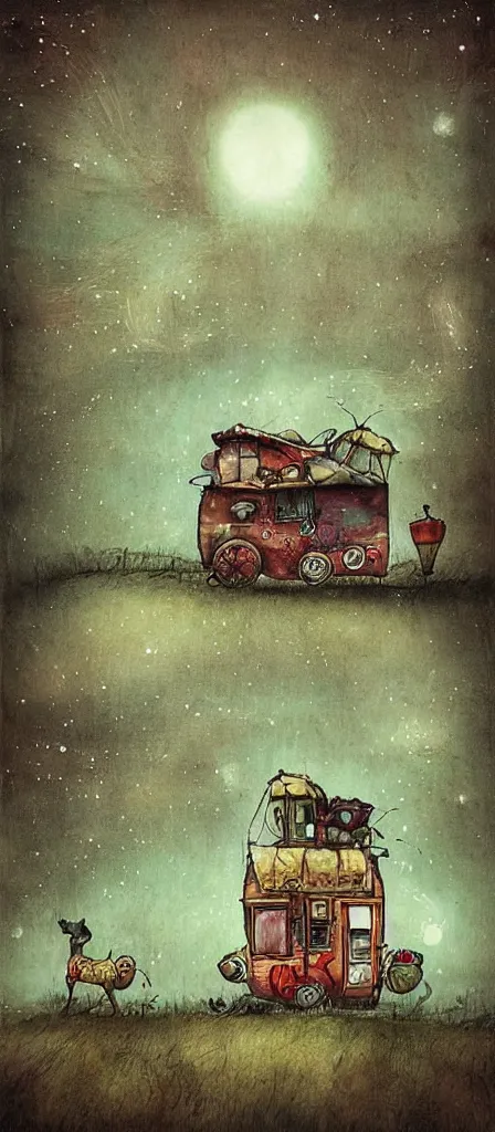 Image similar to a caravan by alexander jansson