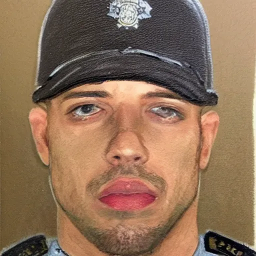 Image similar to andrew tate, police sketch