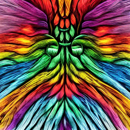 Image similar to multi color smoke with the small ( outstretched ribbed wings and head of a fairytale dragon ), billowy, 8 k, 4 k