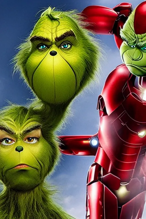 Image similar to The Grinch is Ironman
