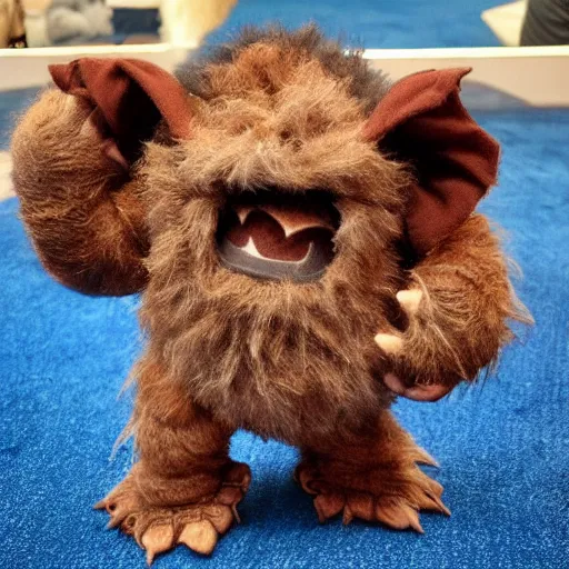 Image similar to an adorable fuzzy baby rancor from star wars