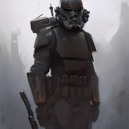 Image similar to portrait of a man by greg rutkowski, arlen fett, samoan features, short black hair, strong and tall, star wars expanded universe, he is about 3 0 years old, wearing tactical gear, digital painting, artstation, concept art, smooth, sharp foccus ilustration, artstation hq